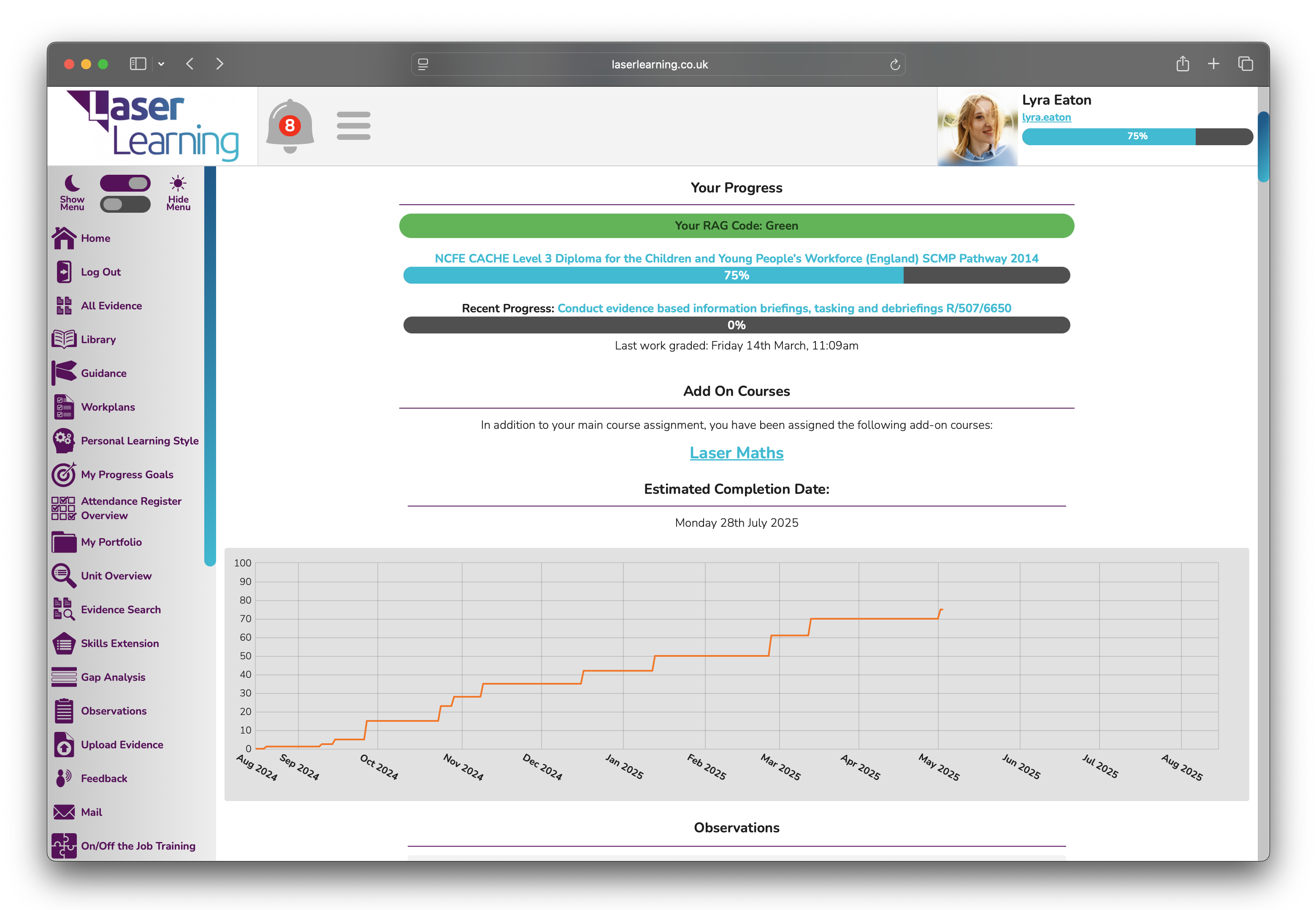 Laser Lessons Screenshot